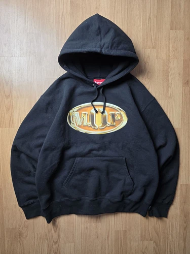 Sweat à capuche Supreme M.O.P Warriorz, taille M, noir, Neuf avec étiquette