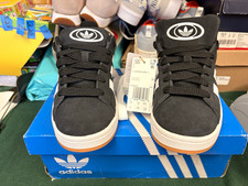 adidas Campus 00s J Unisex Kids Black White Suede Low Top Sneaker US 6 HQ6638