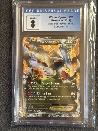 White Kyurem-EX graded CGC 8 for sale on eBay