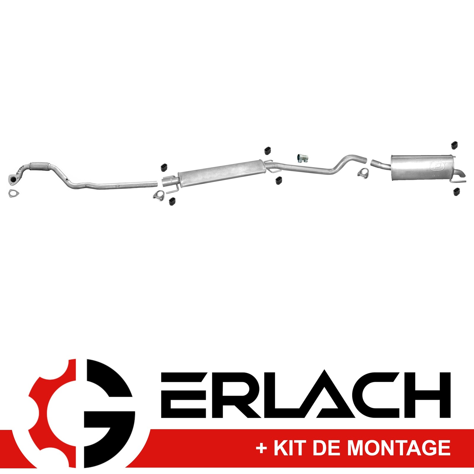 Silencieux d'échappement pour Opel Astra H Caravan 1.6 de haute résistance structurelle 4878