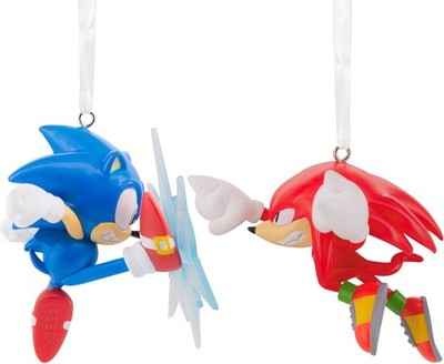 Sonic the Hedgehog: SONIC vs KNUCKLES (2025) Hallmark Christmas Ornaments