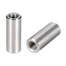 Round Connector Nuts, M6x25mm Height Sleeve Rod Nut Stainless steel 304 10 Pcs