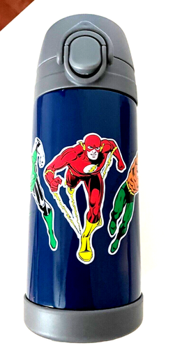 Disney School Pottery barn Justice League WATER BOTTLE batman party gift Flash