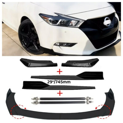 Car Front Rear Bumper Lip Spoiler Splitter Body Kits For Nissan Maxima US STOCK