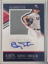 2018 Stars And Stripes Bryce Tucker Silhouettes Autograph Jersey #’d 181/199