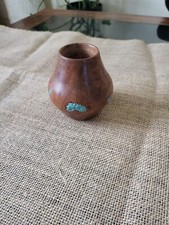 Manzanita Wood Burl Bowl with Natural Turquoise Inlay