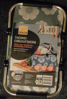 Thermo Einkaufskorb Deckel ReißVerschluß Picknicktasche KüHlkorb Shopper Ca.22 L