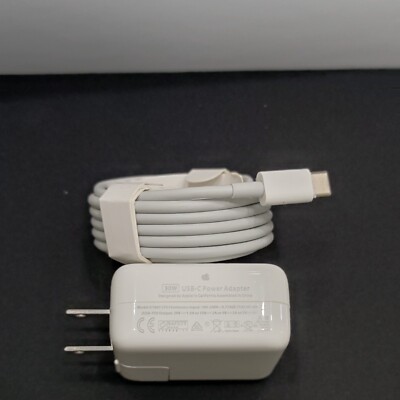 OEM 30W USB-C TypeC Power Adapter Charger for MacBook Air iPhone 11 12 Pro +Cord