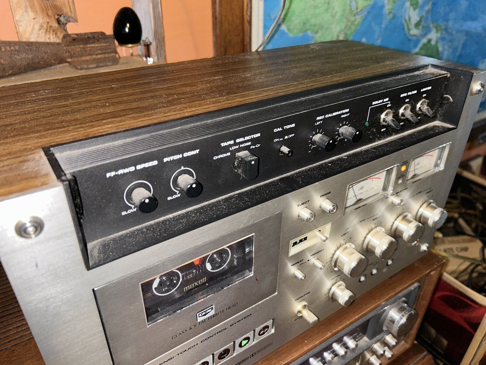 1976 AKAI GXC570D Cassette Tape Deck 3 motors Direct Drive No dust