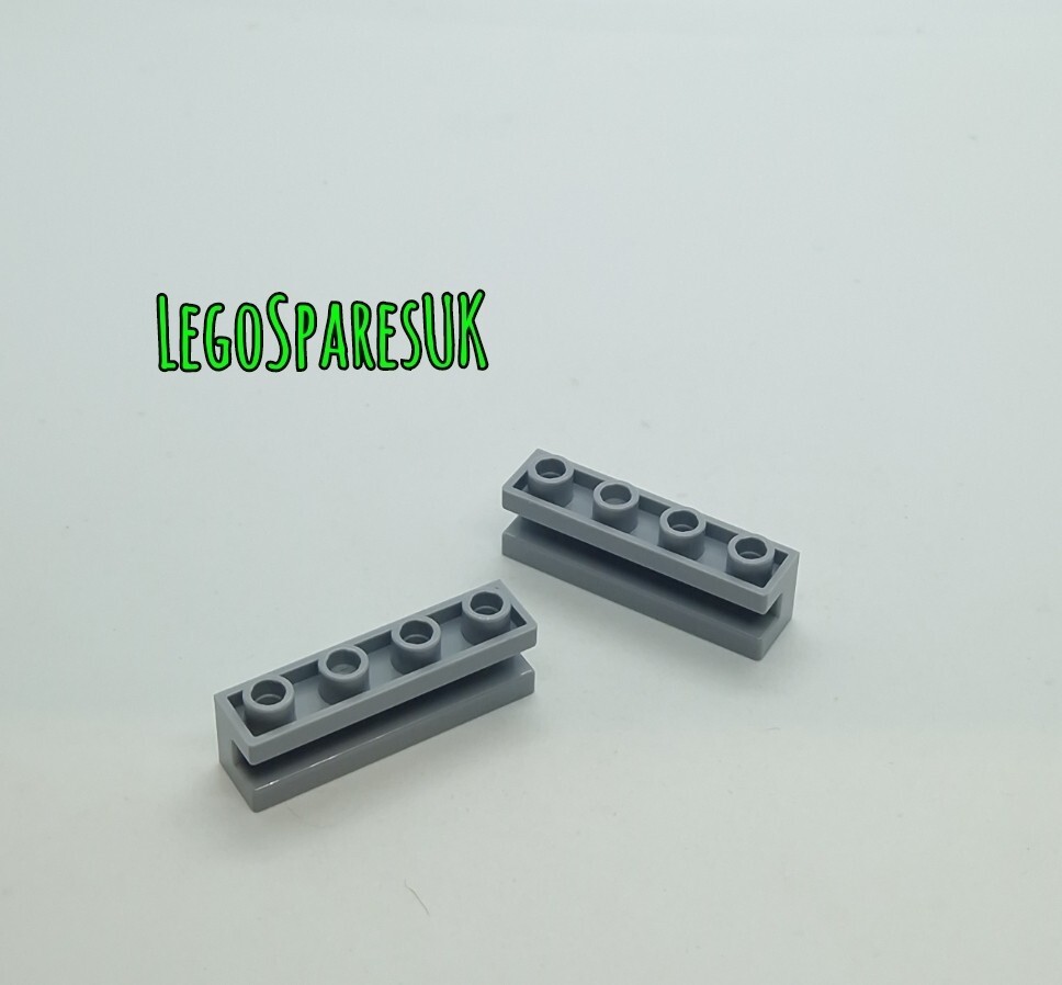 Lego Brick With Groove Horizontal 1x4 2653 Black X4 for sale