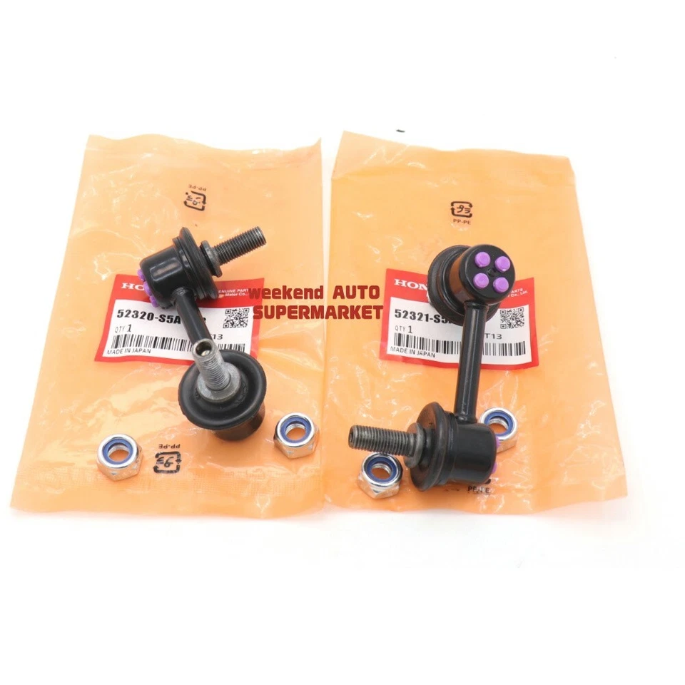 Fabricante de equipamento original 2 peças estabilizador de barra oscilante traseira link final para 2001-2005 Honda Civic - Imagem 2 de 4