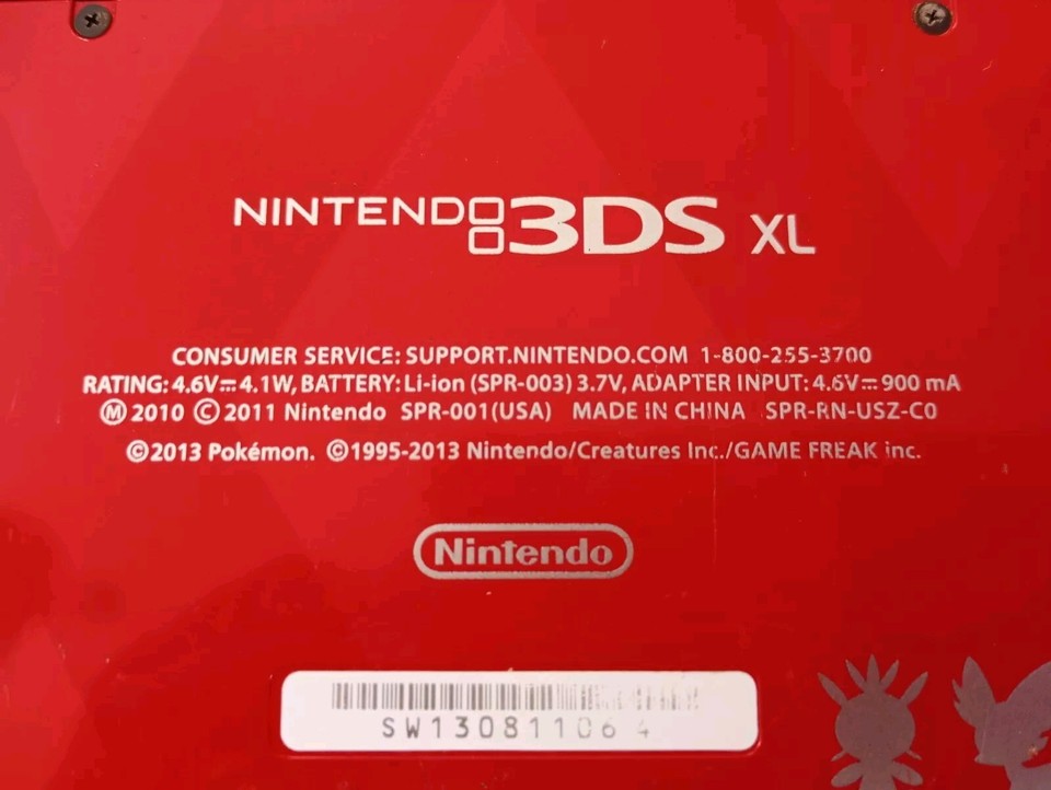 Nintendo 3ds xl Pokémon Y Console 2011 eBay