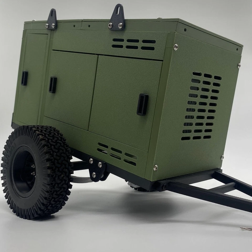 1/10 RC Crawler Trailer - Scale Generator Trailer Off-Road for SCX10 TRX4 Axial - Image 2 of 4