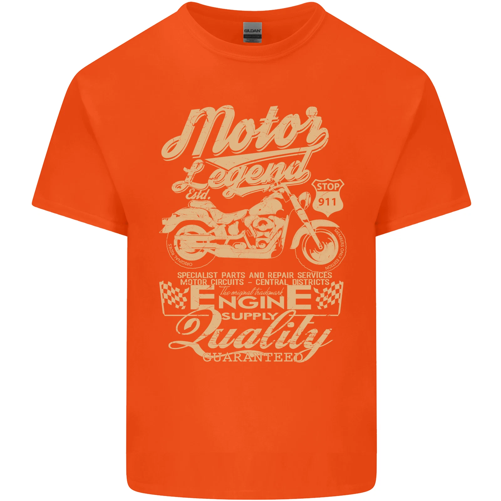 Motor Legend Biker Motorcycle T-Shirt for Men Light