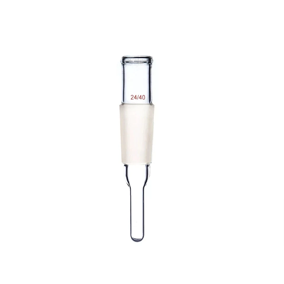 24/40 Glass Thermometer Adapter 50mm Stem Tube w/Wide Mouth Lab Glassware - Image 2 of 4
