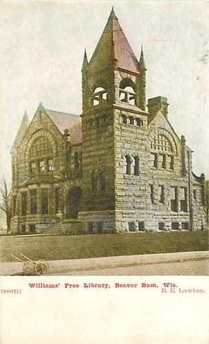 WI, Beaver Dam, Wisconsin, Williams Free Library, B.E. Lawton No ...