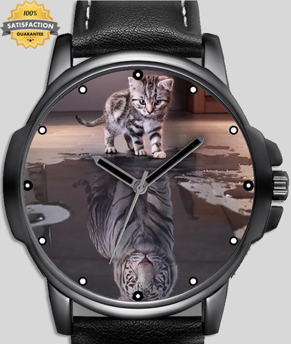 Positivo Carattere Gatto E Leone Shadow Unico Orologio da Polso Veloce UK |  eBay
