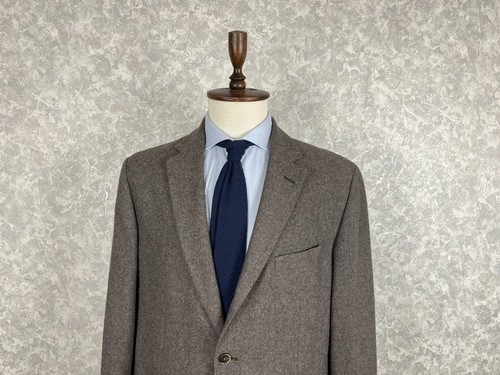Chaqueta Blazer Hackett London Marrón Mezcla Lana Doble Cara Medio Forrada 46, EU 56 - Imagen 2 de 11