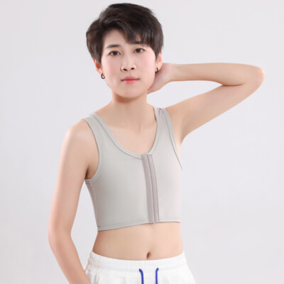 Damen Les Tomboy Ftm Brust Binder Schnalle Tanktop SPORTS Bh