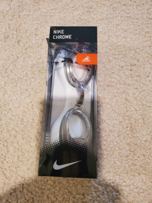 New Nike Chrome Clear Swim Goggles