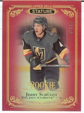 2019-20 Upper Deck Stature Red #168 Jimmy Schuldt Vegas Golden Knights 52/75
