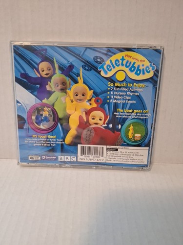 PLAY WITH THE TELETUBBIES BBC Vintage Software Game Windows PC CD-ROM Disc 1998 - Picture 2 of 4