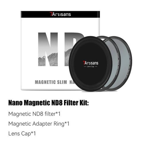 7artisans 67/72/77/82mm ND8 Nano Magnetic Circular Lens Filter Kit For Lens - Picture 3 of 7