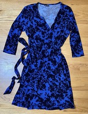 Womens Vince Camuto Wrap Dress Blue/Black