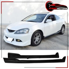Fits 02-06 Acura RSX Mugen Style Unpainted Side Skirts Rocker Panel Lip - PU