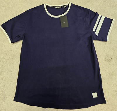 Only & Sons Men s Crew Neck Short Sleeve T-Shirt In Navy X-large NEW