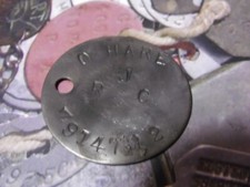 WW2 relic dogtag Royal Armored Corps RTR - O'HARE 7914792