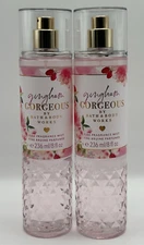 NEW Bath and Body Works Gingham Gorgeous (2) 8oz Fine Fragrance Mist Spray 2 Set