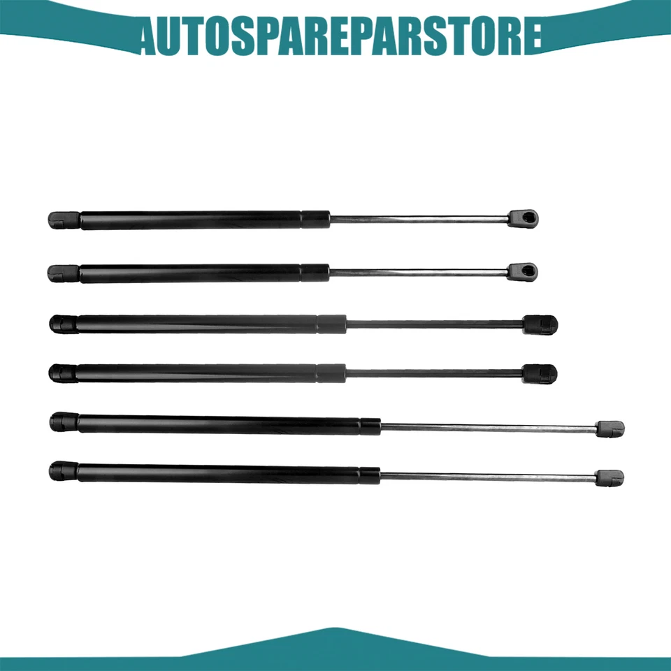 Juego de 6 soportes de elevación de 2 capós 2 ventanas 2 puertas traseras para Hyundai Santa Fe 2001-2006 Foto 3 de 4