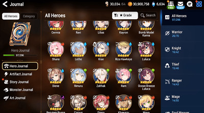 [GLOBAL] Epic 7 Starter Requiem Roana Lethe Rimuru Diene OB Luluca+ pulls +Name