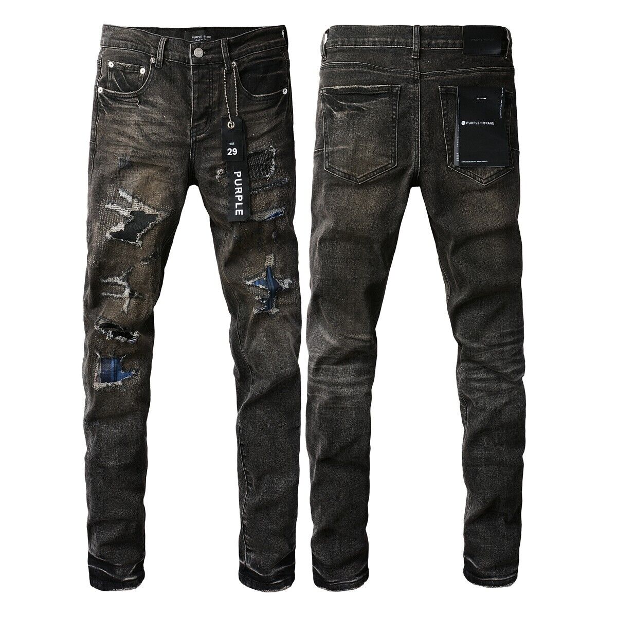 2025 New Purple brand Men's Fashion jeans classic Black 2025 New Purple brand Men's Fashion jeans classic Black