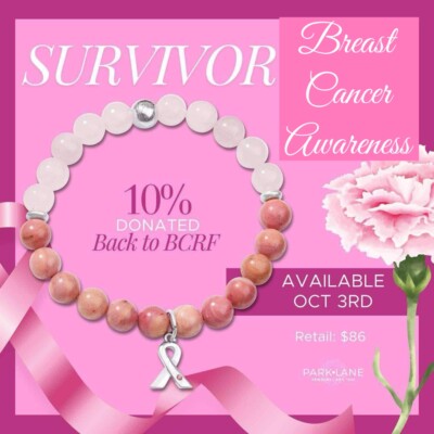 Park Lane SURVIVOR Breast Cancer Awareness Gemstone Bracelet