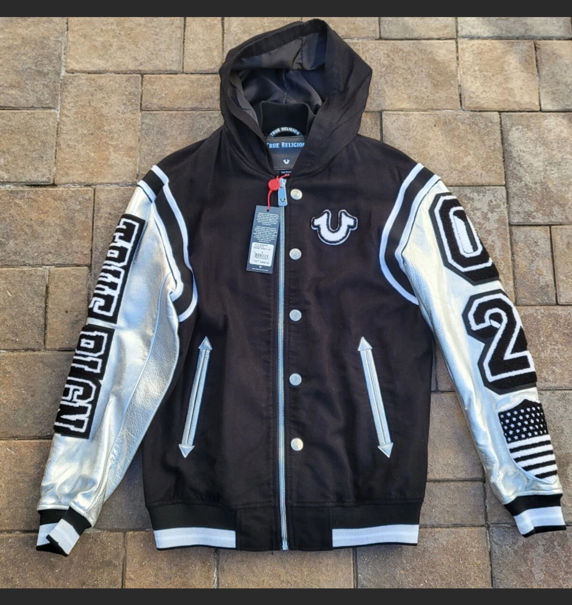 True religion deals metallic jacket