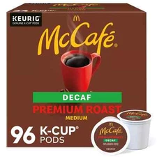 McCafe, Premium Roast Decaf Coffee, Keurig Single Serve K-Cup Pods, 96 Count