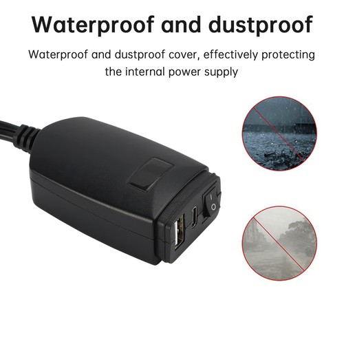 Moto Ricarica rapida USB Manubrio Supporto PD+QC3.0 Tpye-C Cellulare S0 H7 - Zdjęcie 4 z 10