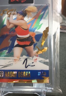 NAOMI OSAKA 2023 LEAF PRO SET PURE TENNIS GOLD CRYSTAL SIGNATURE
