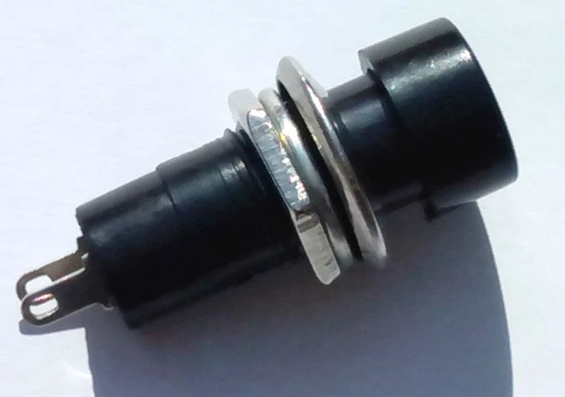 INTERRUTTORE A PULSANTE 1A 250VAC 125VAC 3A COLORE NERO