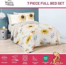 Jay Franco Winnie the Pooh Bedding Set Queen Disney Kids Bed 7 pieces SuperSoft