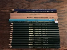 18 Vintage Drawing Pencils; General’s Sketching; Design, Conte, Others; 0817