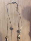 Vintage Gold Tone Encased Glass Beaded Layered Necklace — photo 4