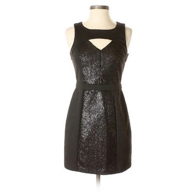 BCBGeneration Size 4 Black Cocktail Dress Sequins Party Prom NWOT