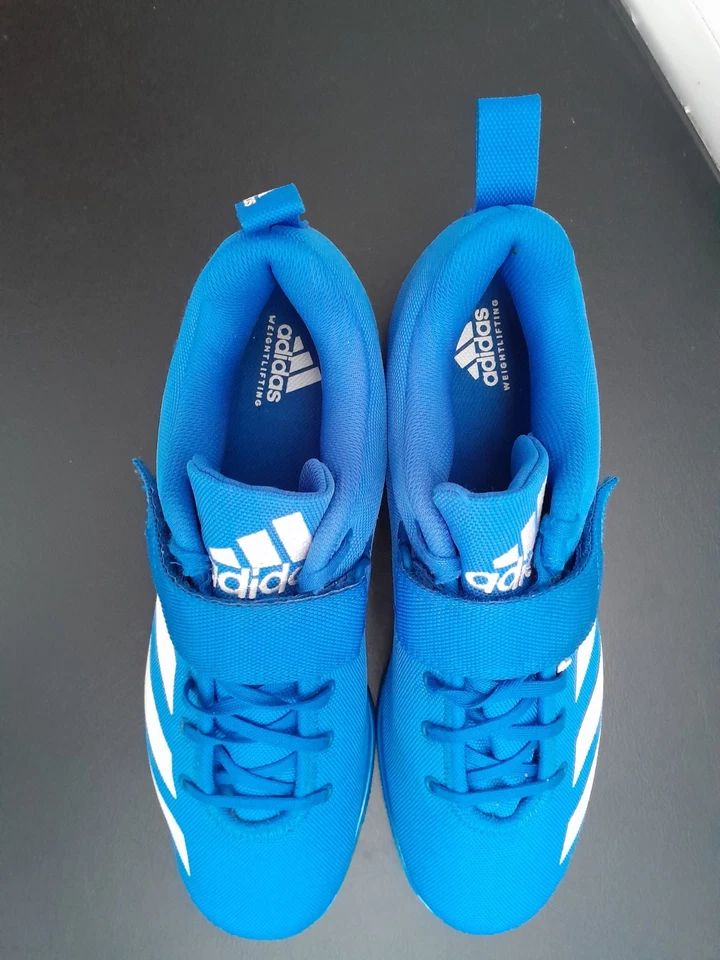 Mens Adidas Powerlift 4 Weightlifting Shoes Size 11 Blue VGC - Image 3 of 4