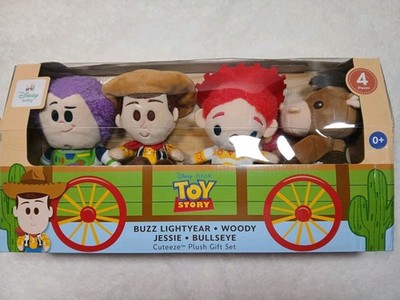 Disney Baby Toy Story 4 Pc Set - Woody, Buzz Lightyear, Jessie,  Bullseye Plush