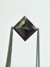 0.87 Ct Natural Super Fine Black Diamond - Princess - AAAA Grade - Africa