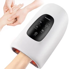Wireless Electric Hand Massager with Heat, Air Compression, Palm & Finger Relax