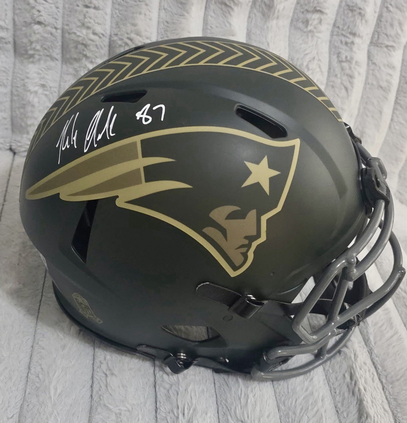 Fanatics Rob Gronkowski #87 “Salute To Service” Full Size Authentic NFL Helmet
